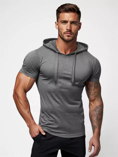 Tamsiai pilki vyriški marškinėliai Remer