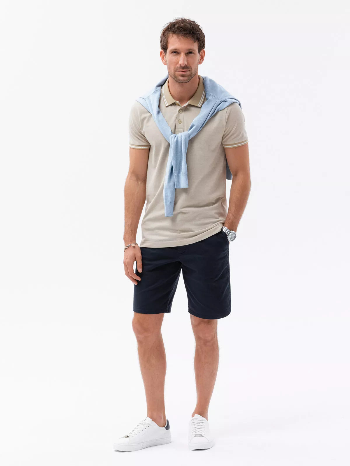 Polo marškinėliai rusvi Poli