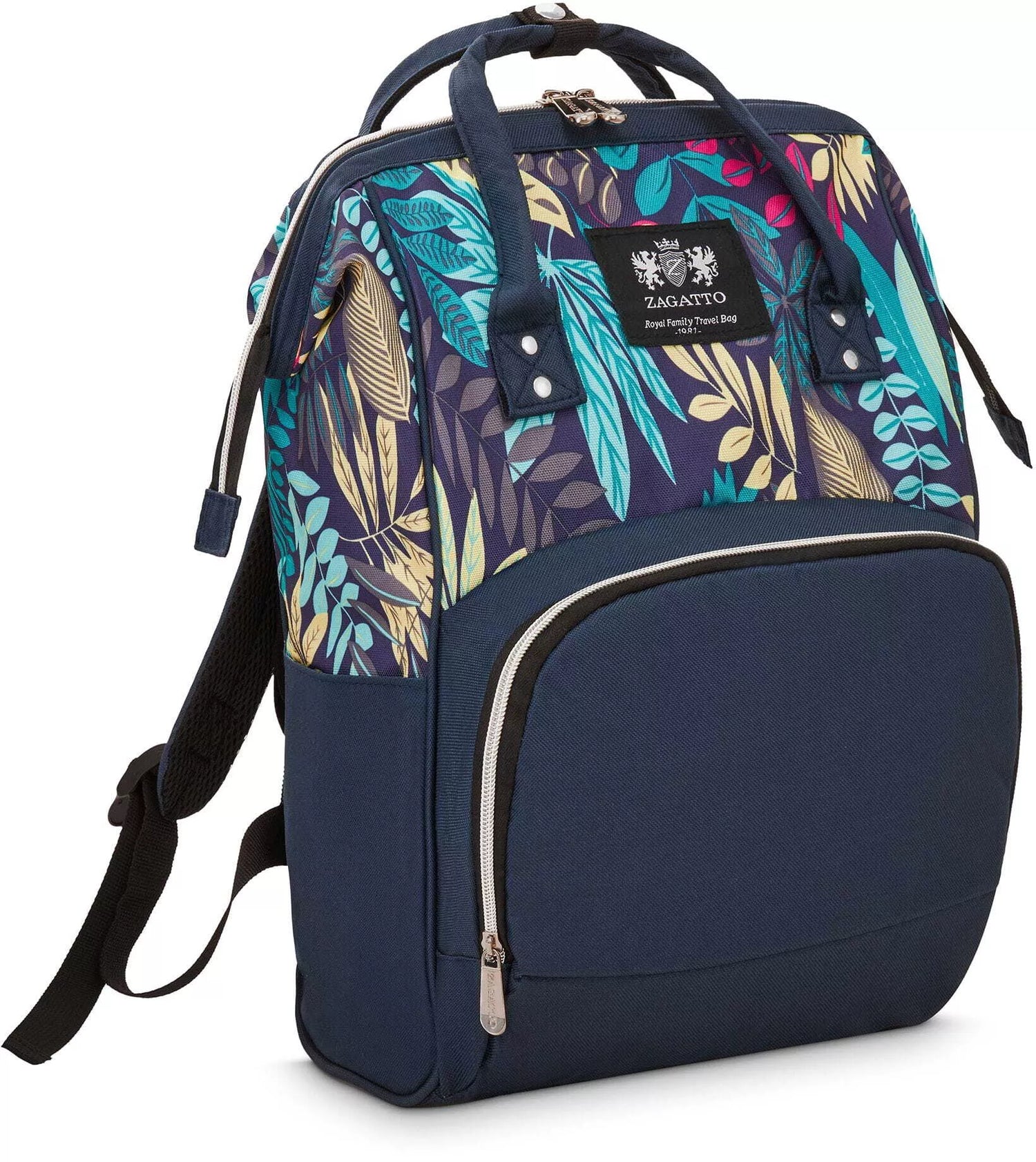 Mėlyna mamos kuprinė su rankenomis Uga