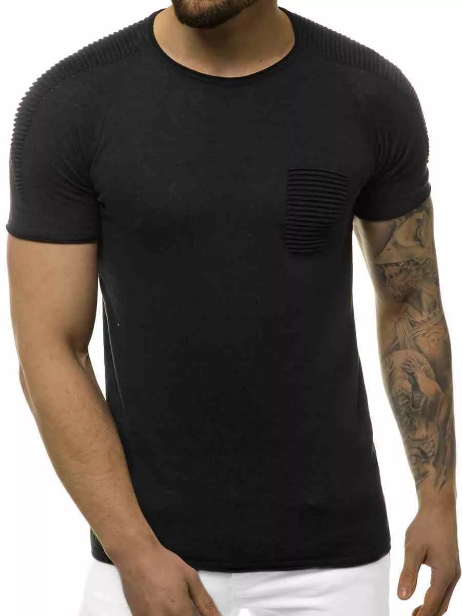 : Vyriški juodos spalvos marškinėliai Demo