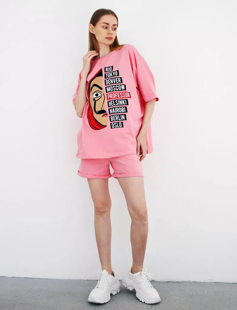 Rožinis moteriškas komplektas Vendetta