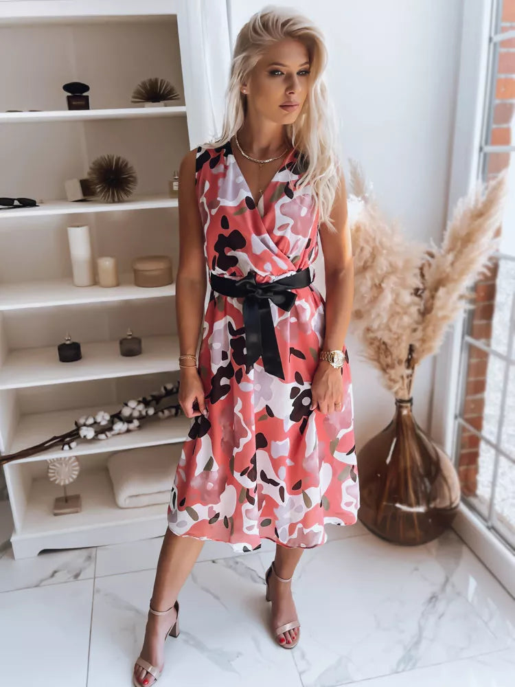 Rausva moteriška suknelė Ulala