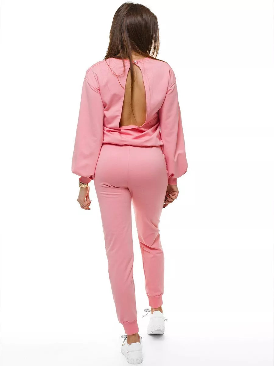 Rožinis moteriškas sportinis komplektas Kotri