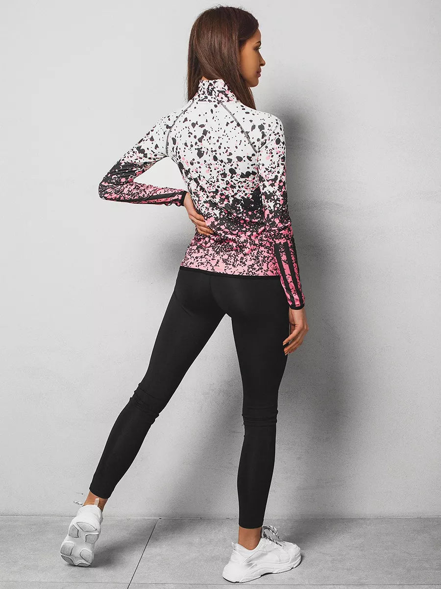 Rožinis moteriškas sportinis rinkinys Sima