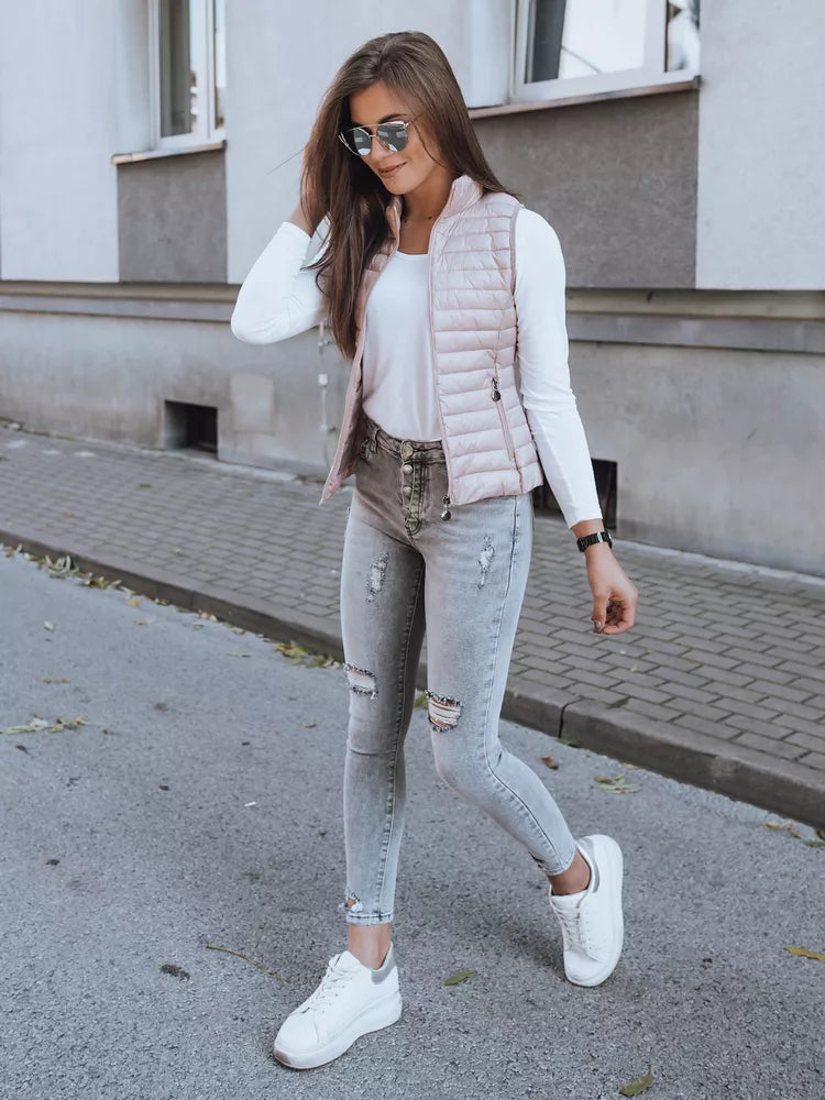 Rožinės spalvos liemenė be gobtuvo Festa