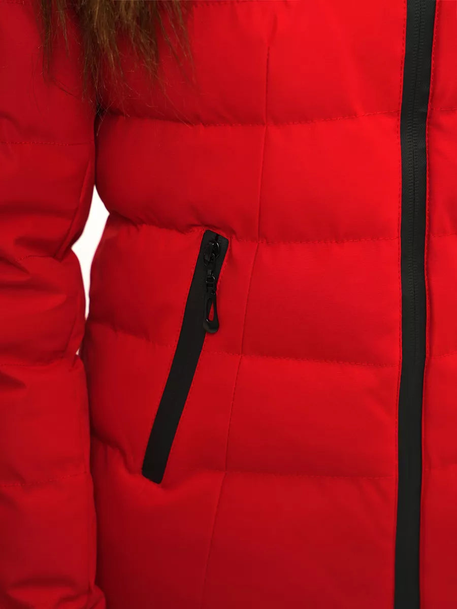 Raudona moteriška striukė Jena