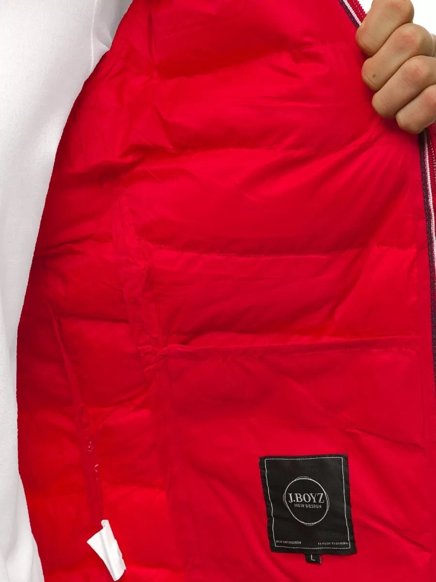 Pereinamojo laikotarpio raudona vyriška striukė Maril