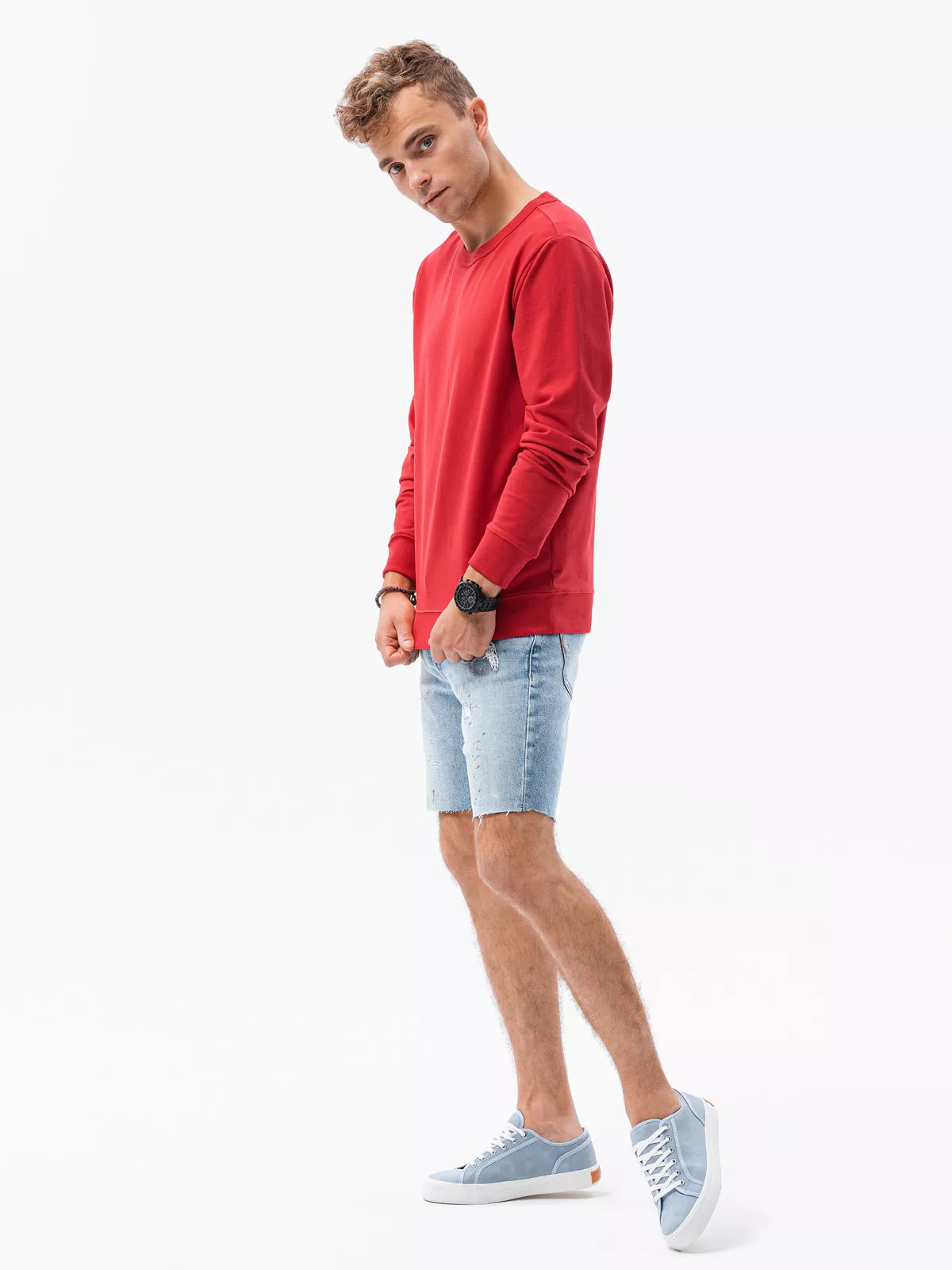 Raudonos spalvos džemperis Likos