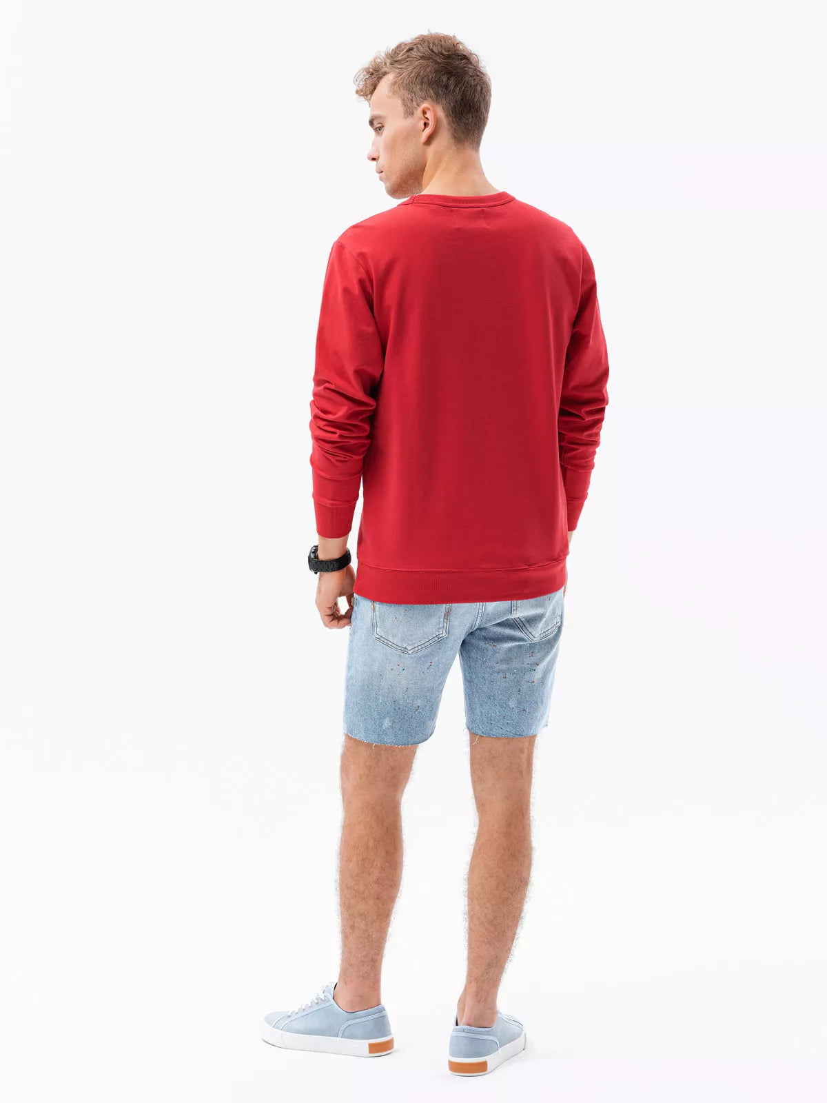 Raudonos spalvos džemperis Likos