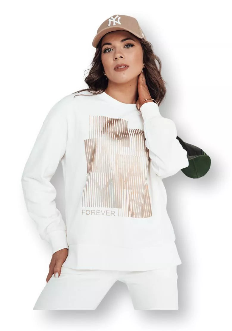 Moteriškas baltas džemperis Femme