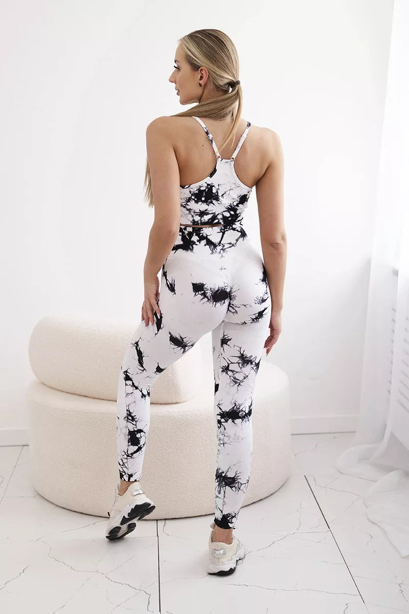 Moteriškas baltas komplektas Fitness