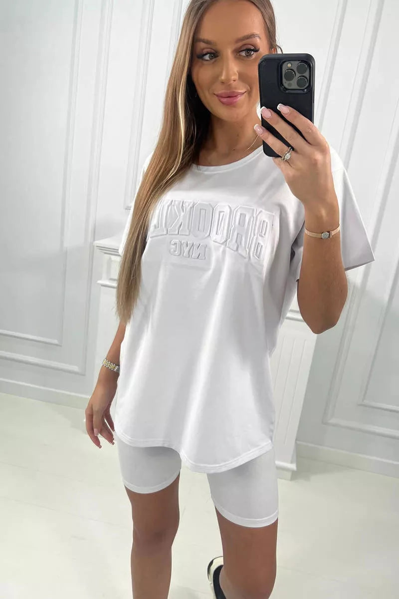 Moteriškas baltas komplektas Korina