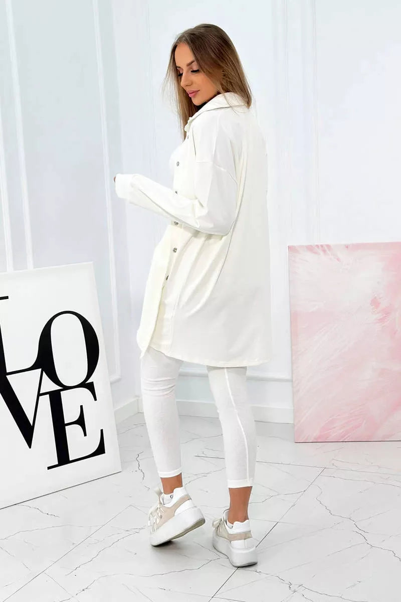 Moteriškas baltas komplektas Triple