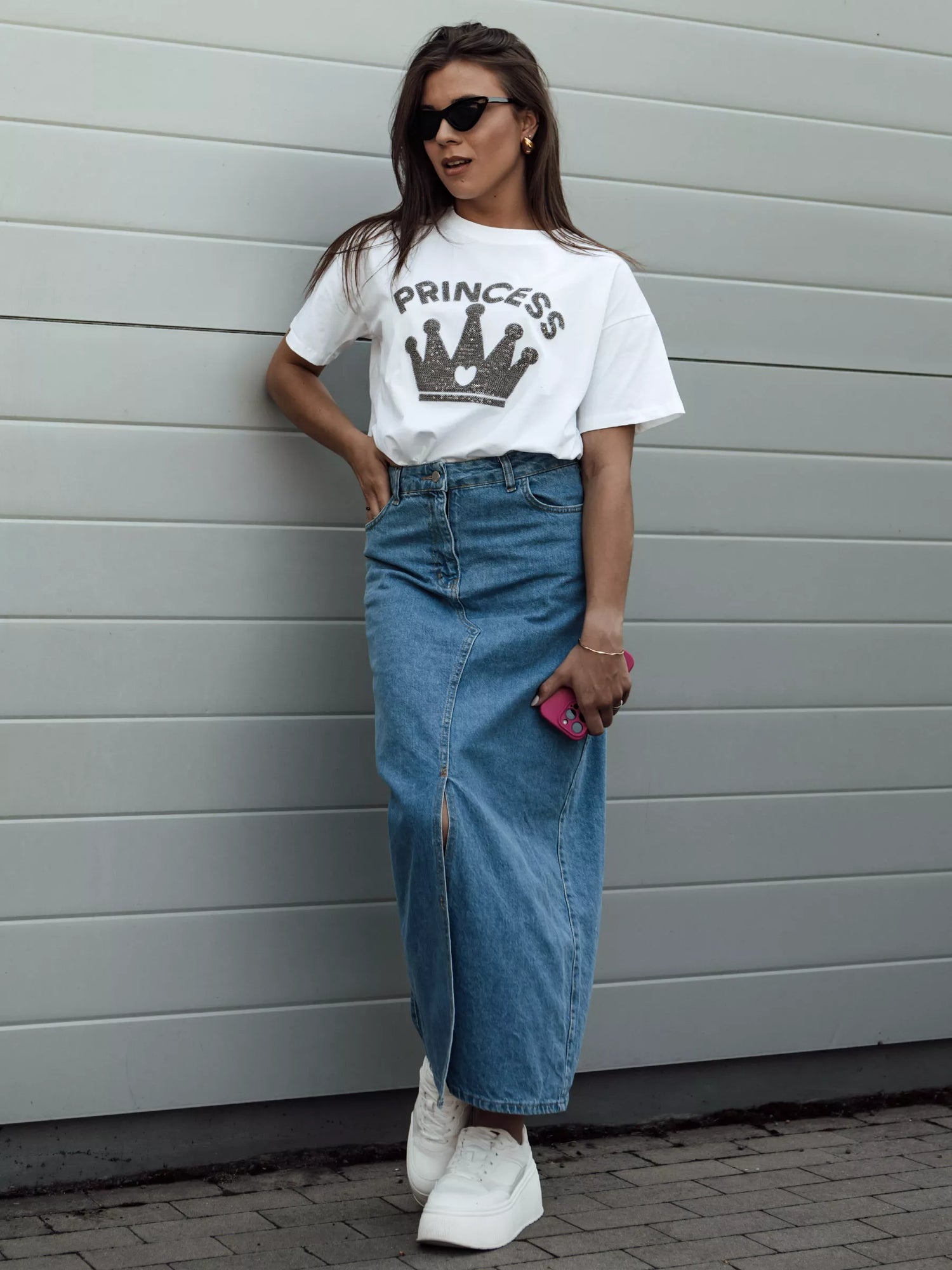 Moteriški balti marškinėliai Princess