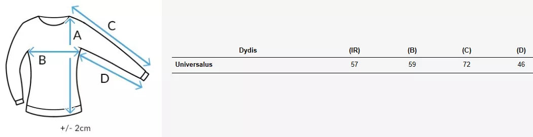 Dryžuotas moteriškas baltas megztinis Brezzi