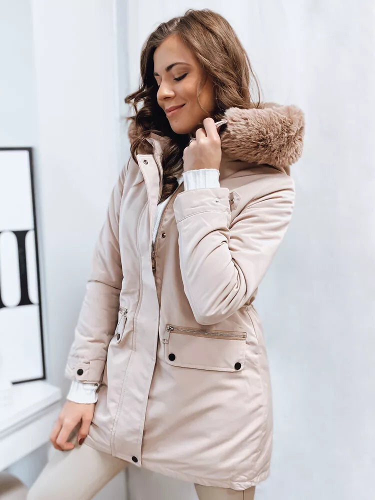 Moteriška smėlio spalvos striukė Spare