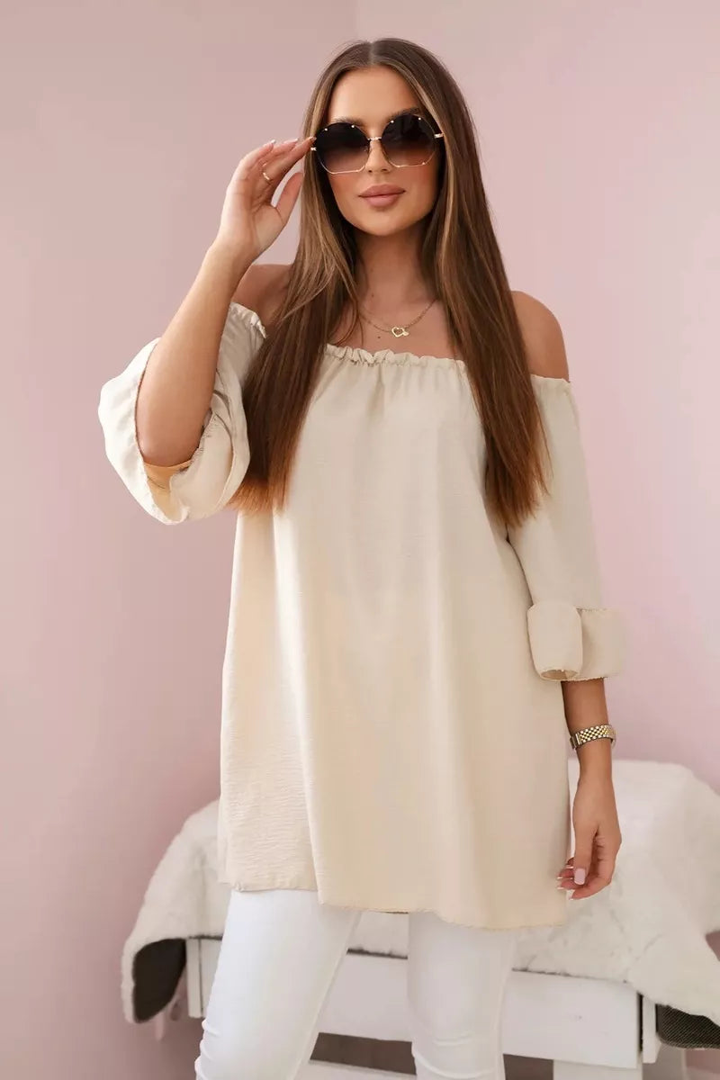 Moteriška smėlinės spalvos  palaidinė Lisa