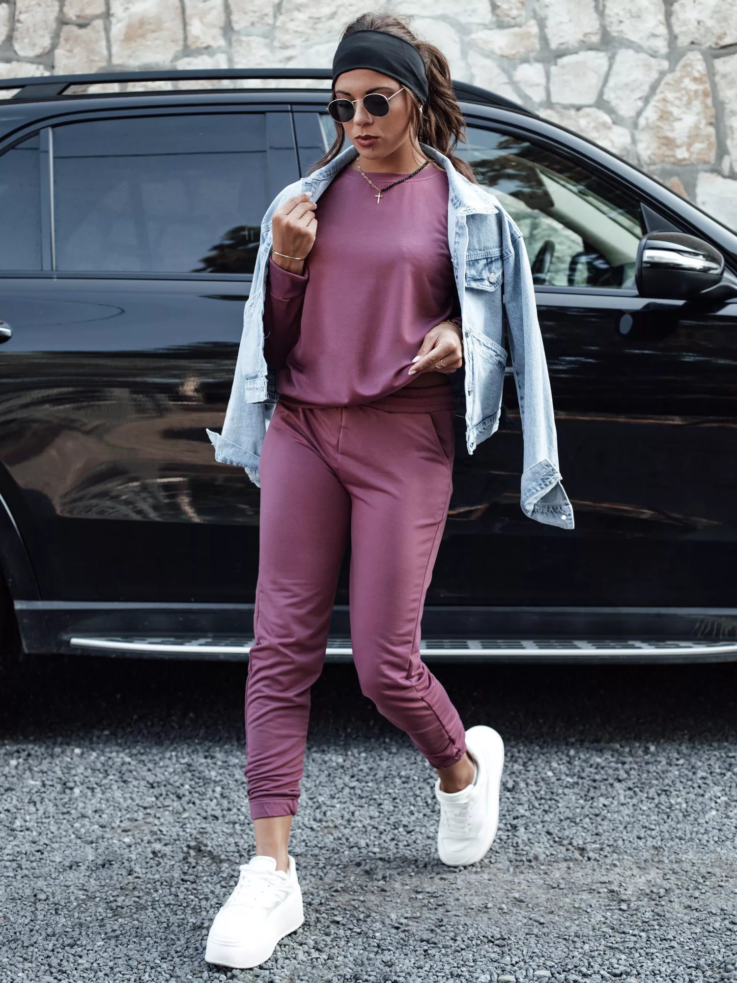 Moteriškas bordo komplektas Milin