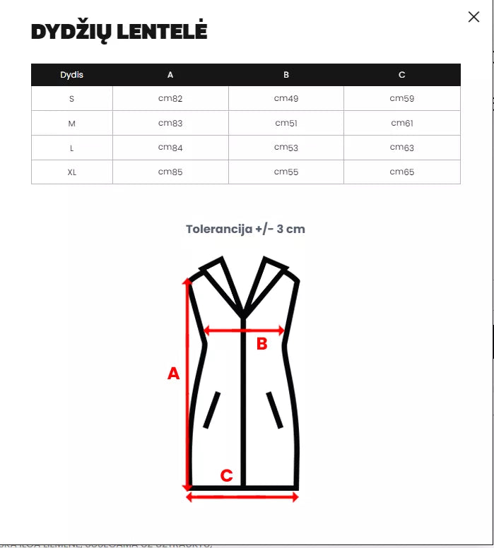 Moteriška dygsniuota liemenė Dona