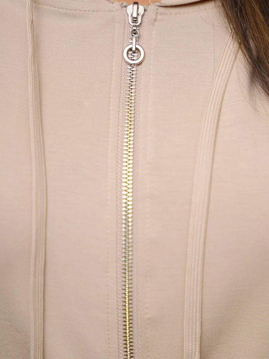 Moteriškas rusvas laisvalaikio komplektas Tiny