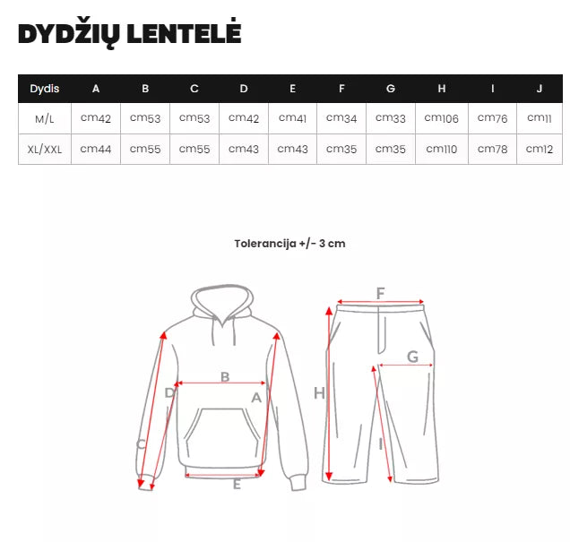 Moteriškas rusvas laisvalaikio komplektas Tiny