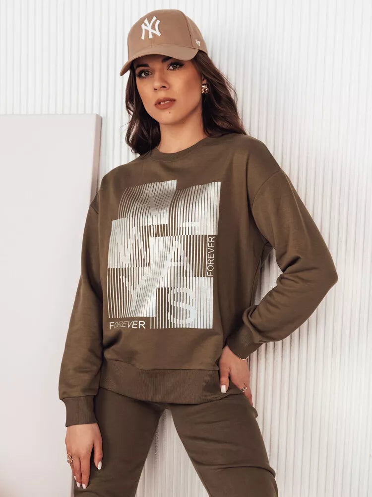 Moteriškas rudas džemperis Femme