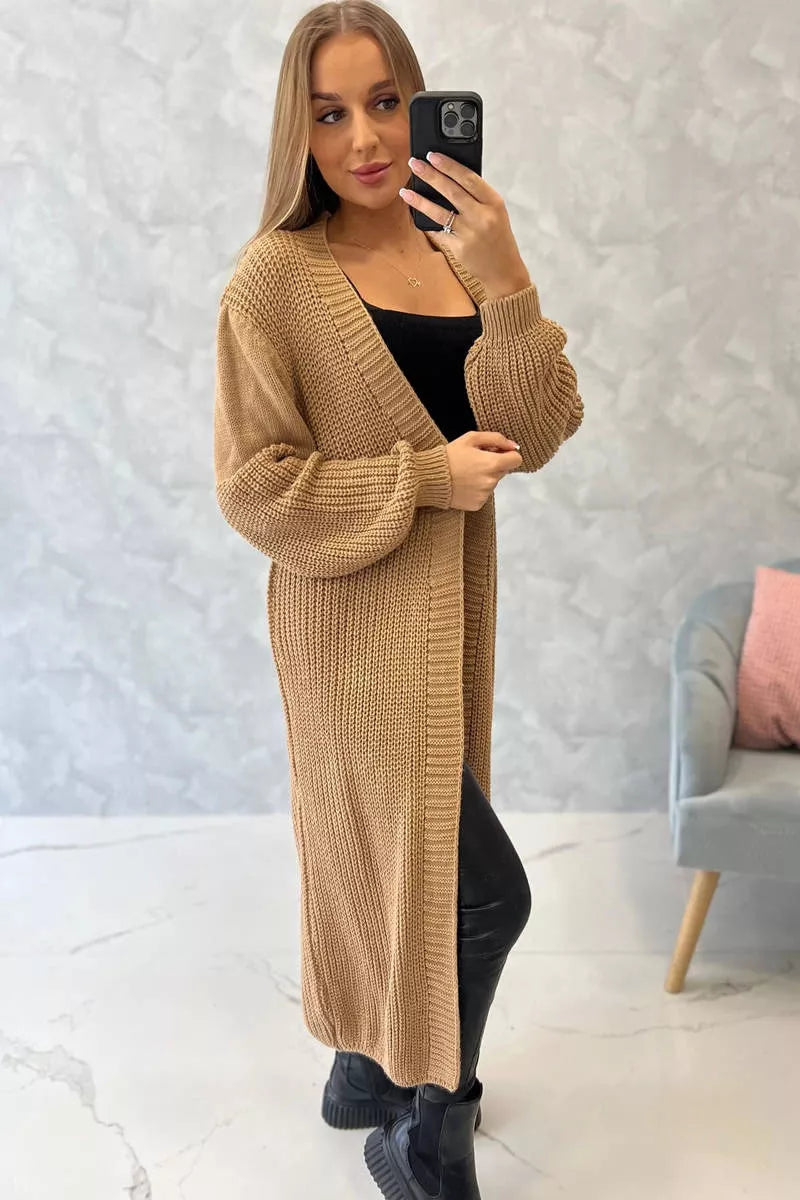 Moteriškas rudas kardiganas Longy