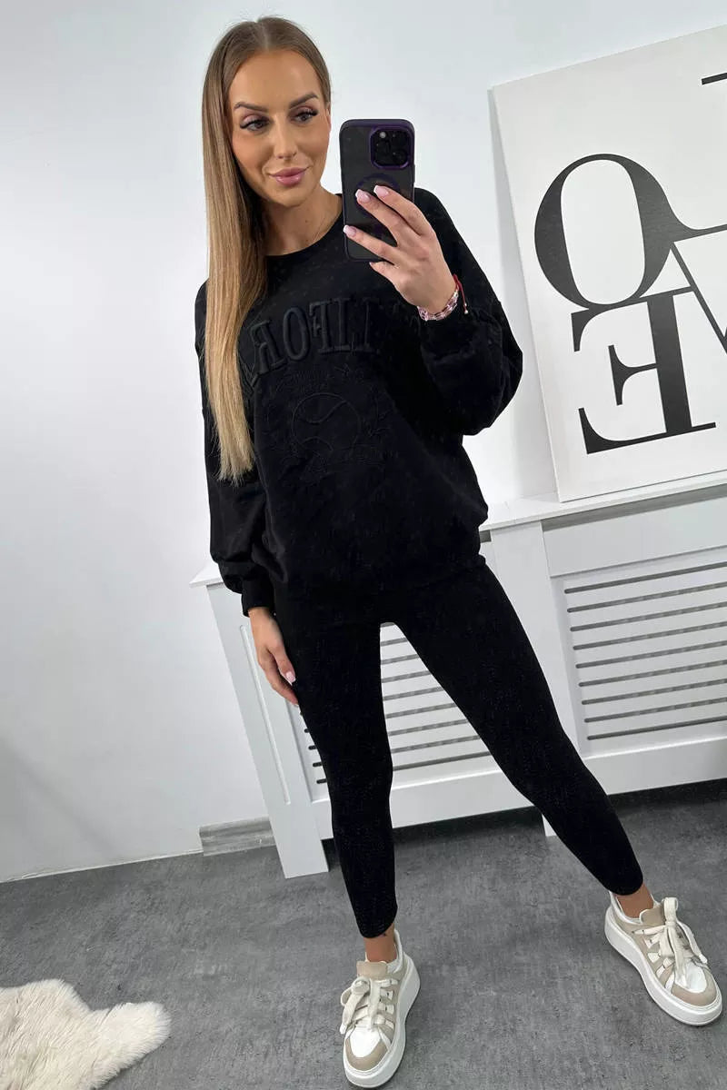 Moteriškas juodas komplektas California