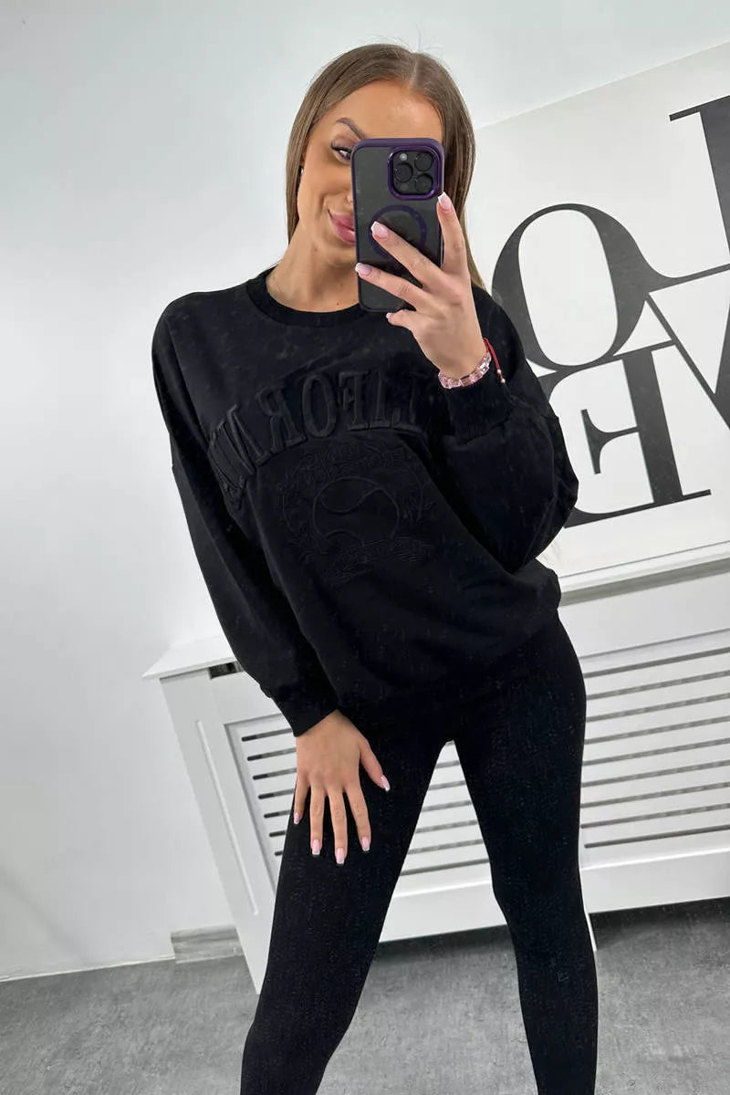 Moteriškas juodas komplektas California