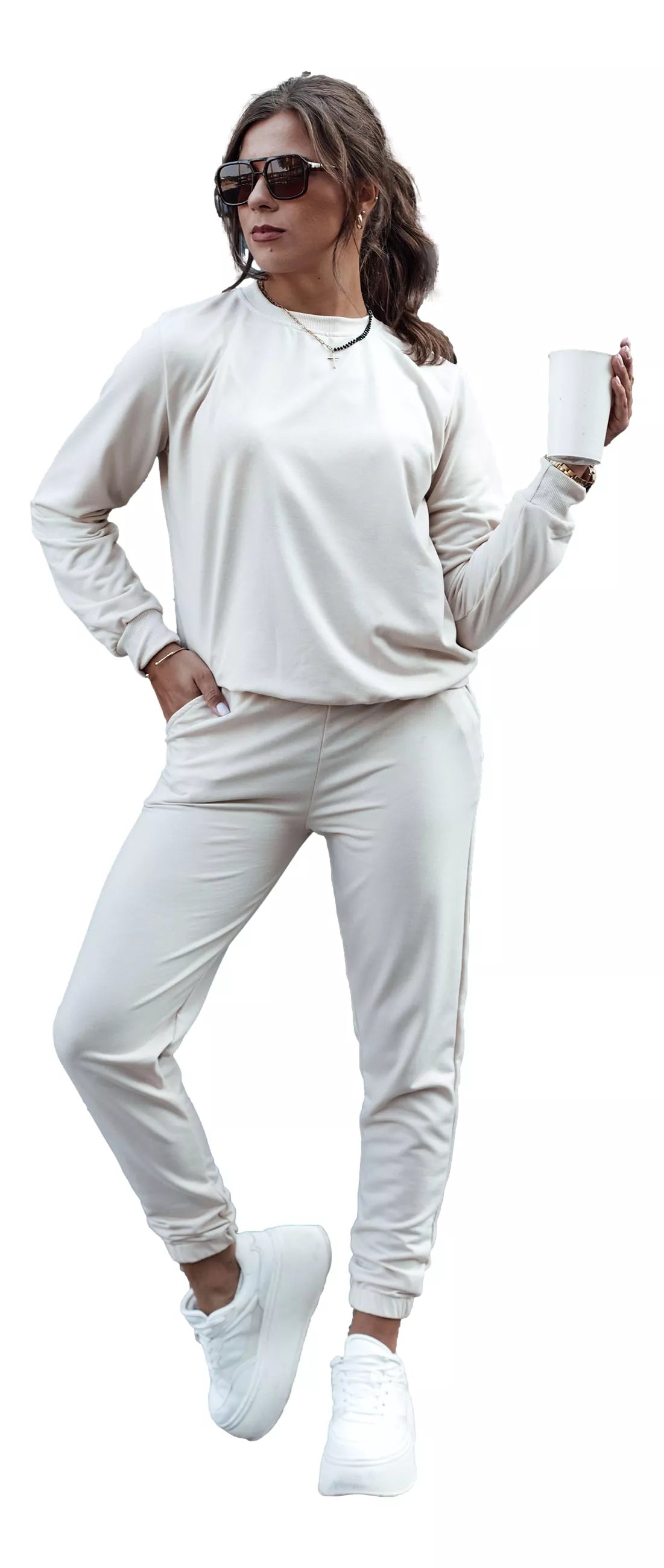 Moteriškas rusvas komplektas Milin