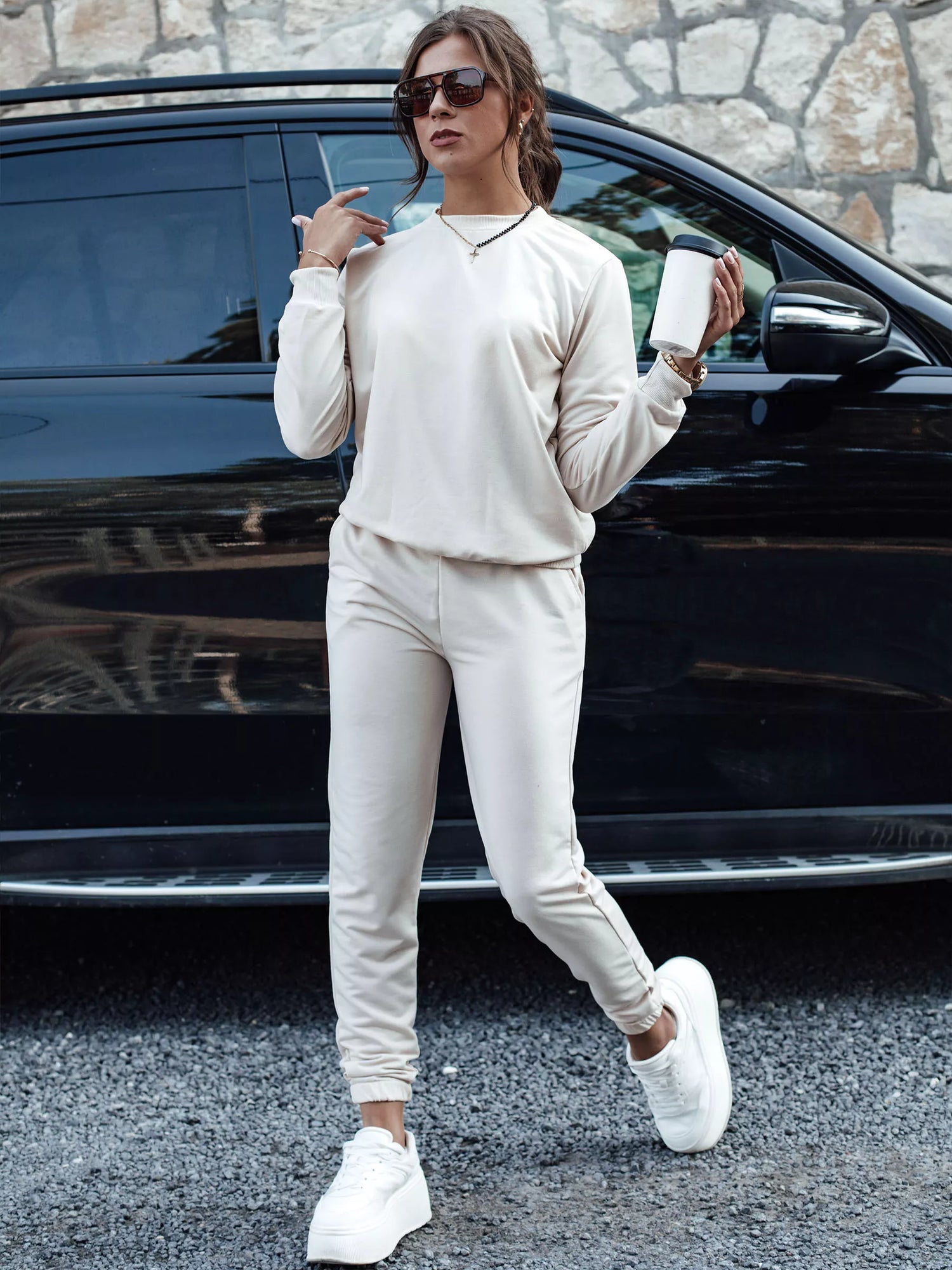 Moteriškas rusvas komplektas Milin