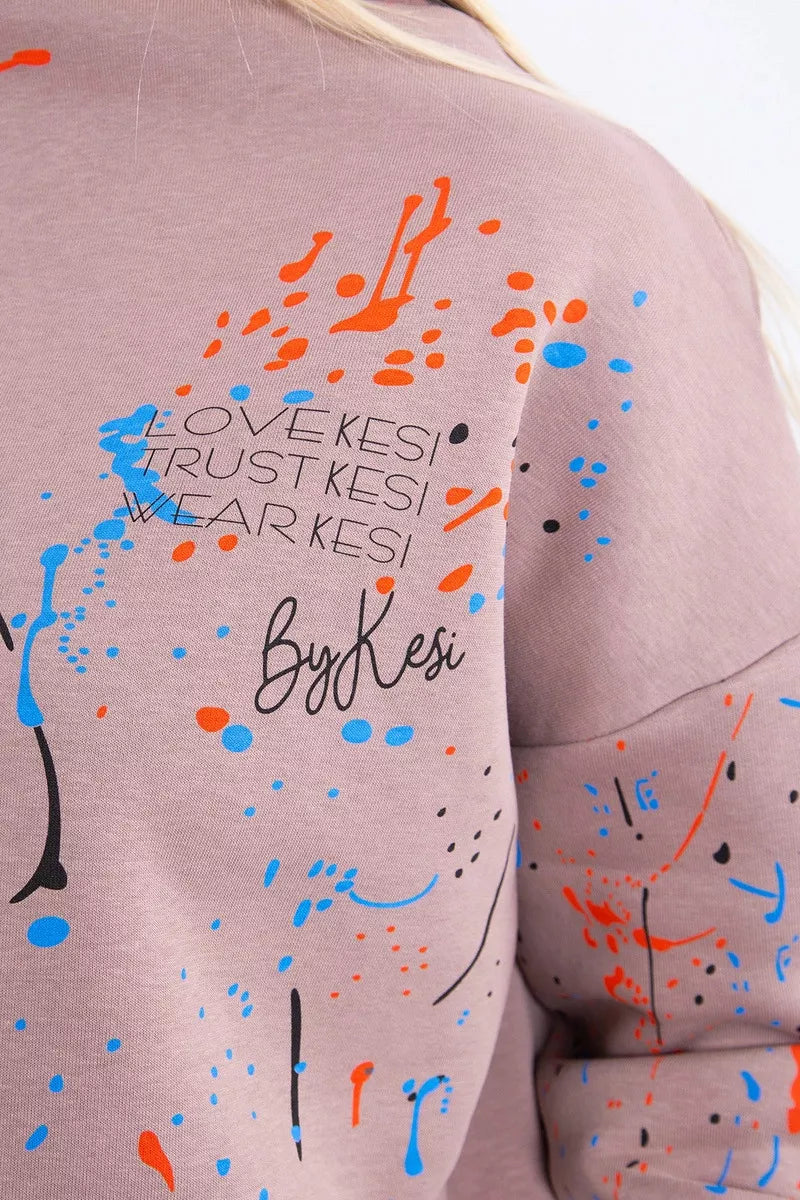 Moteriškas rudas komplektas Splash