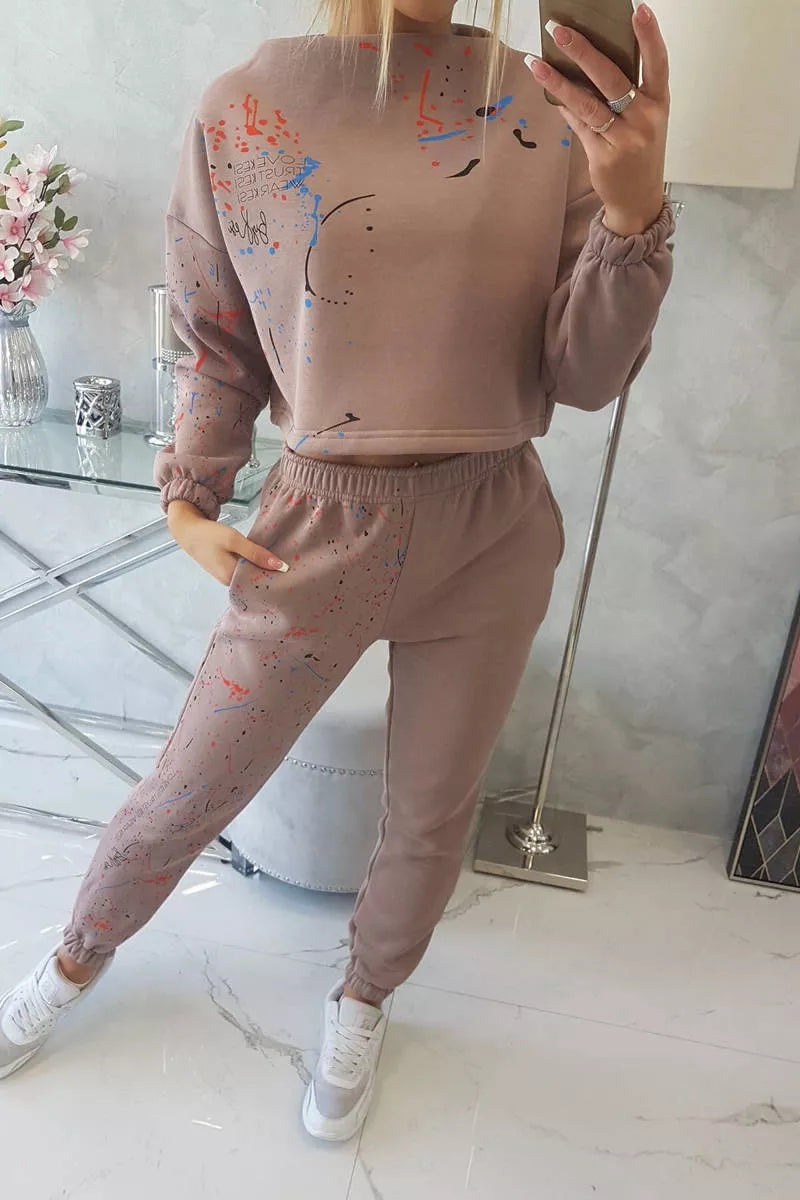 Moteriškas rudas komplektas Splash