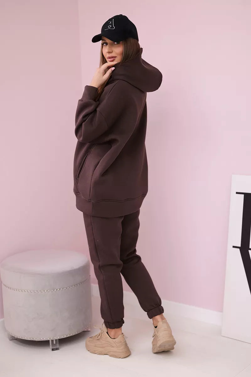 Moteriškas  rudas komplektas Vivi