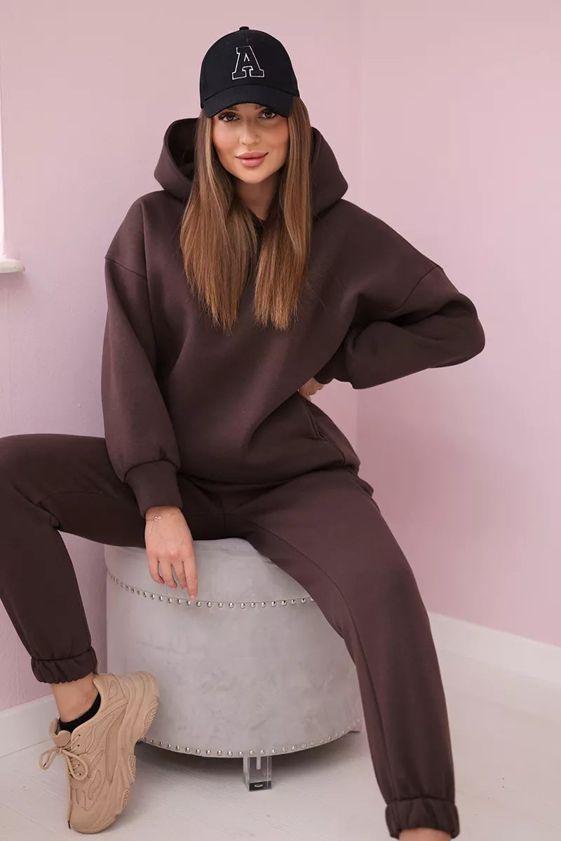 Moteriškas  rudas komplektas Vivi