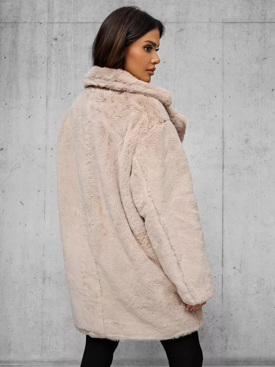 Moteriška rusvos spalvos paltas Klara