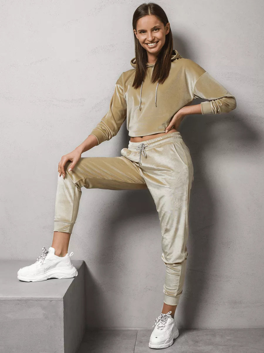 Rusvas moteriškas sportinis komplektas Gabi