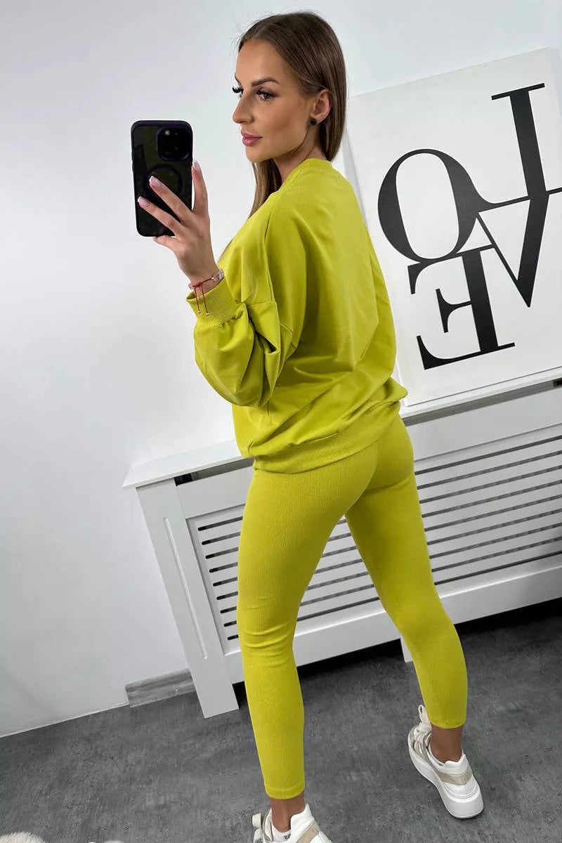 Moteriškas geltonas komplektas California