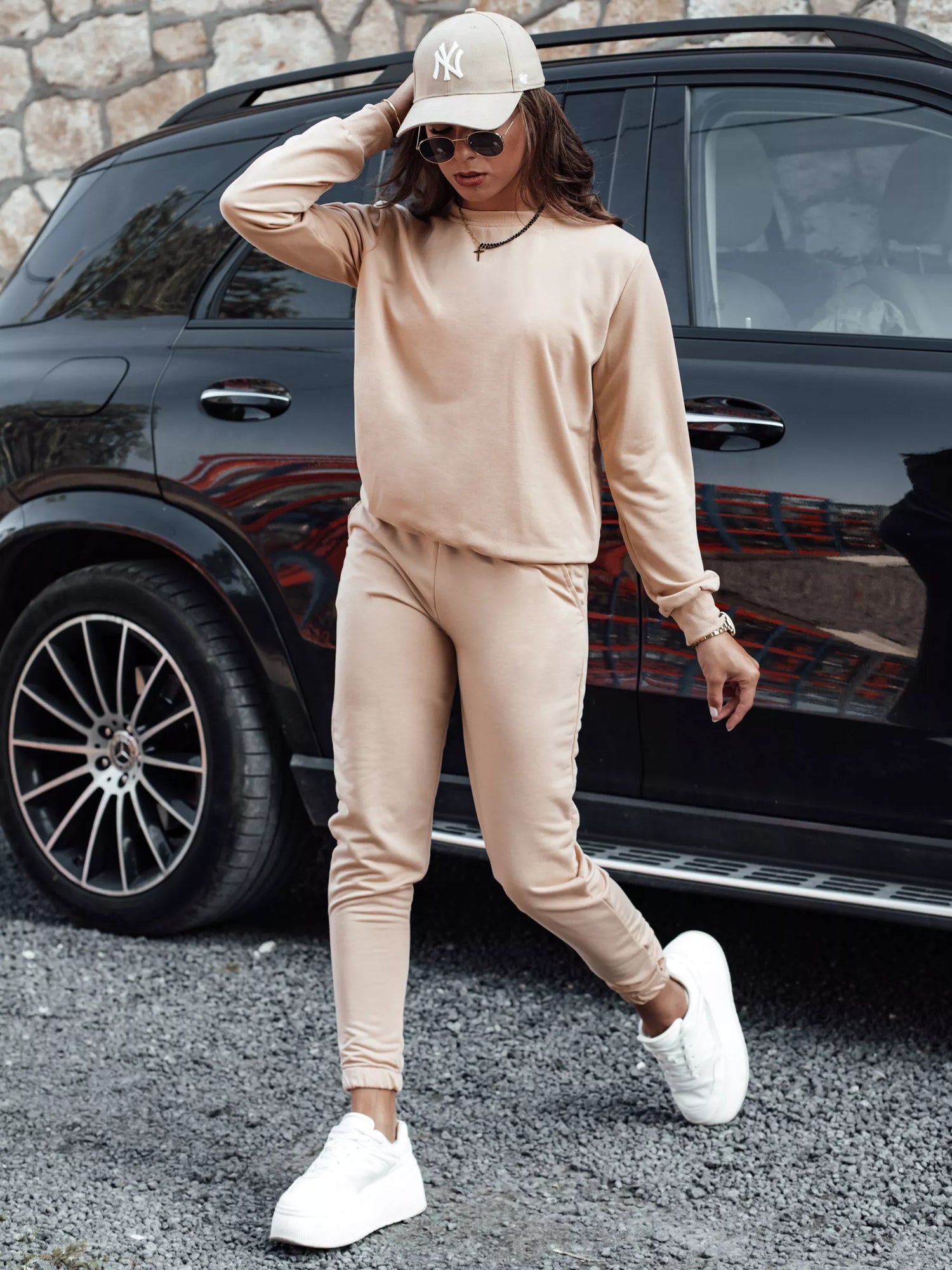 Moteriškas šviesiai rudas komplektas Milin