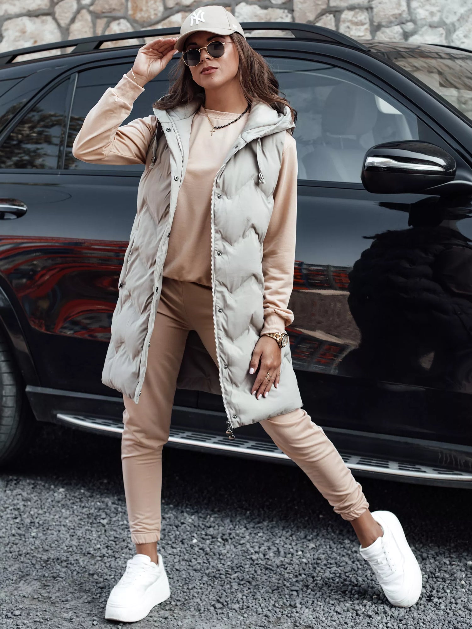 Moteriškas šviesiai rudas komplektas Milin