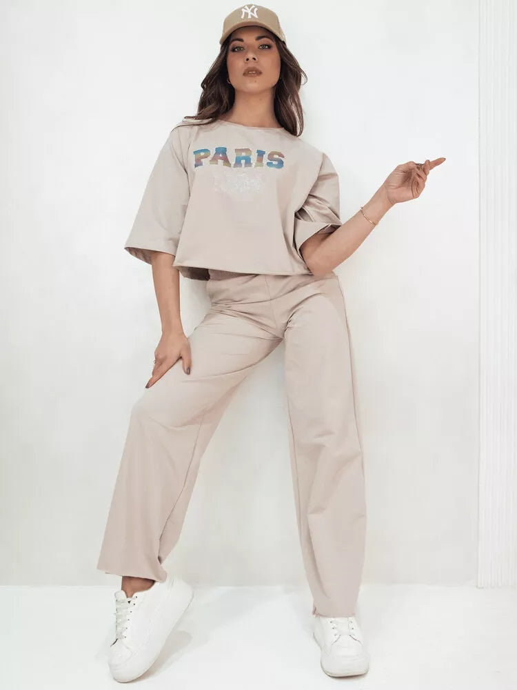 Moteriškas šviesiai rudas komplektas Rosin