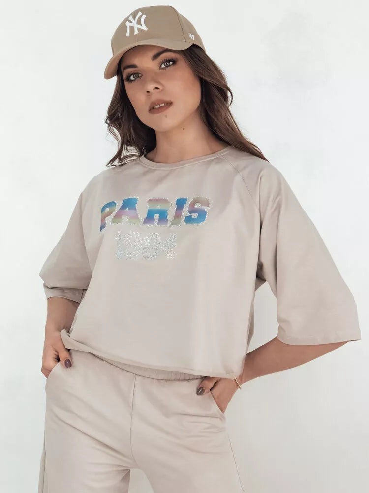 Moteriškas šviesiai rudas komplektas Rosin