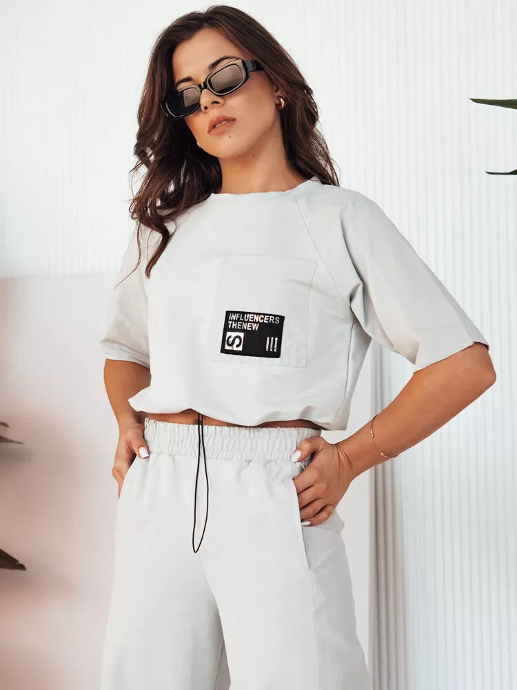 Moteriškas šviesiai pilkas komplektas Holty