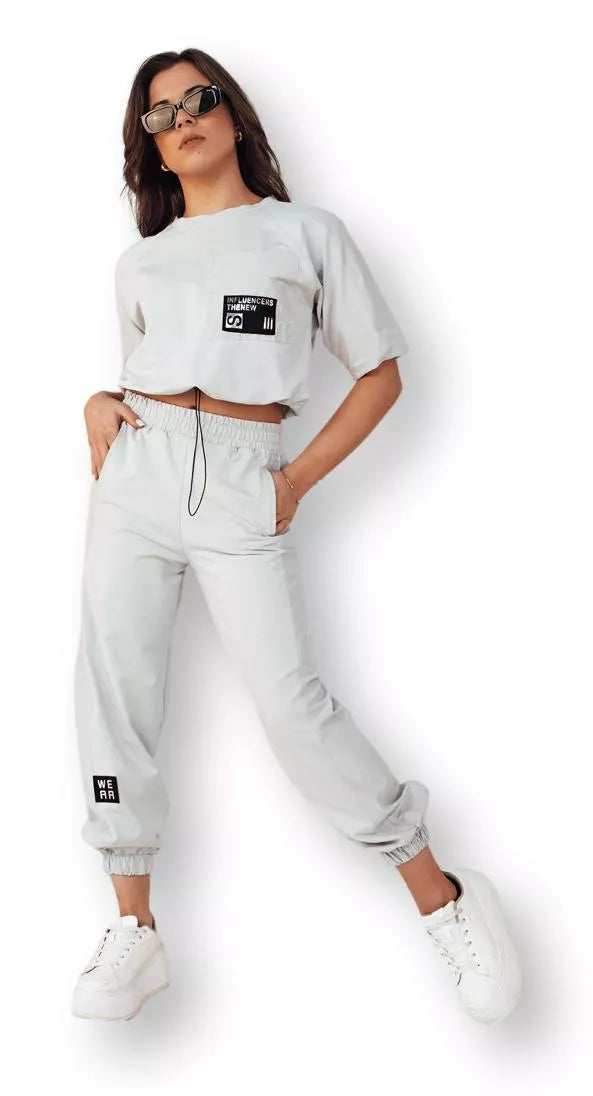 Moteriškas šviesiai pilkas komplektas Holty