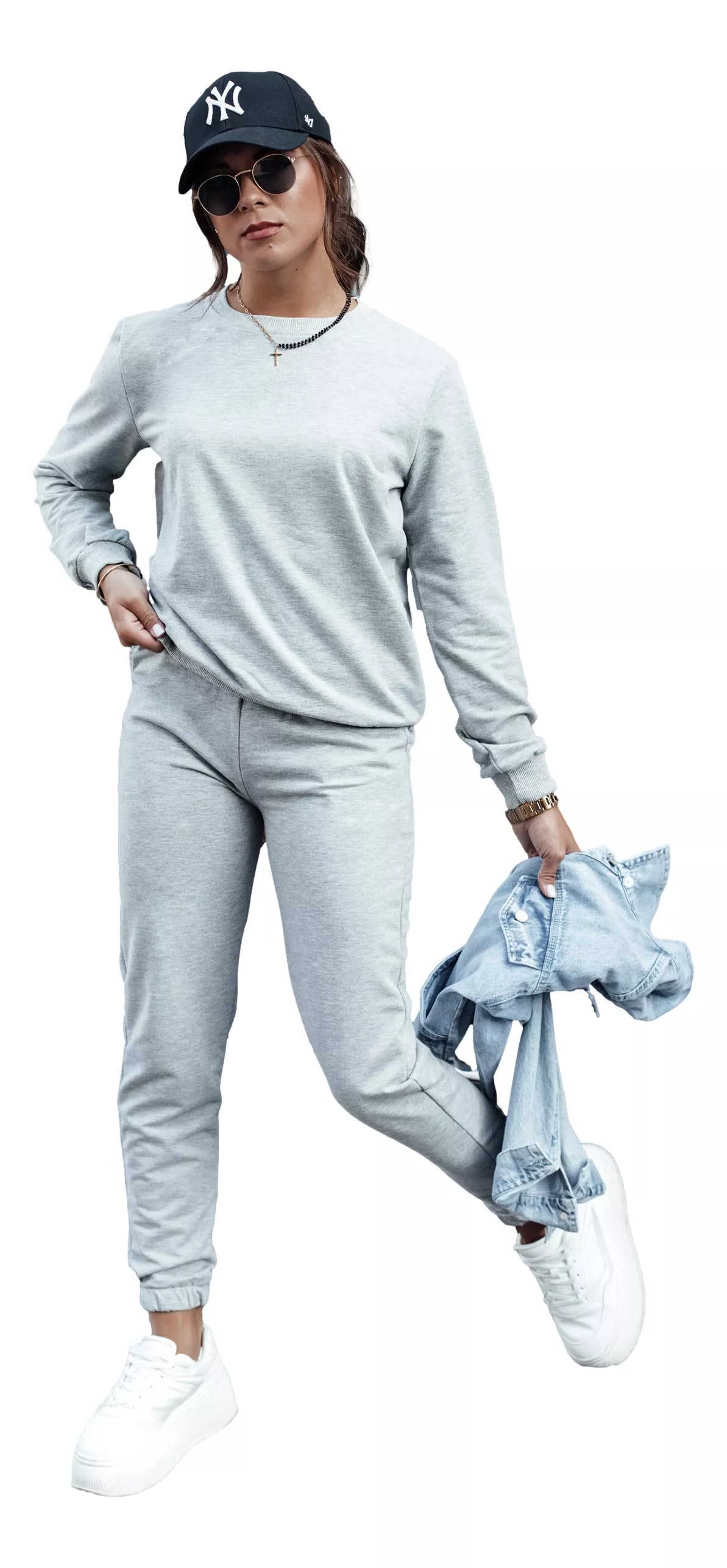 Moteriškas šviesiai pilkas komplektas Milin