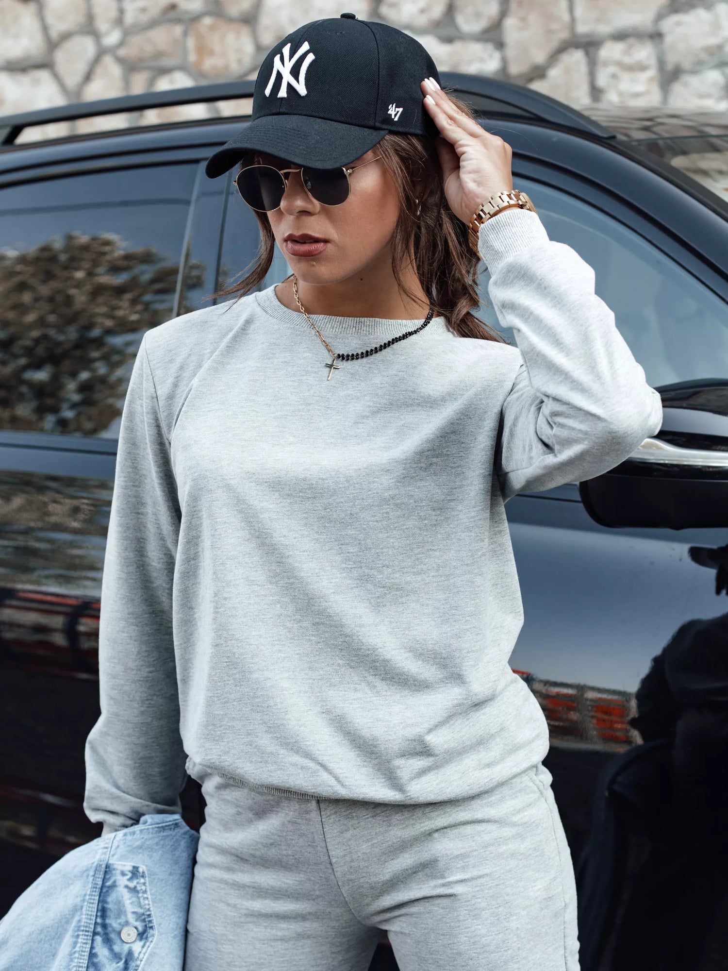 Moteriškas šviesiai pilkas komplektas Milin