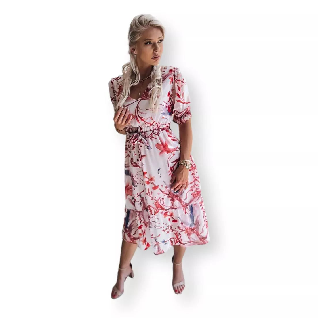 Moteriška šviesiai rožinė suknelė Selia