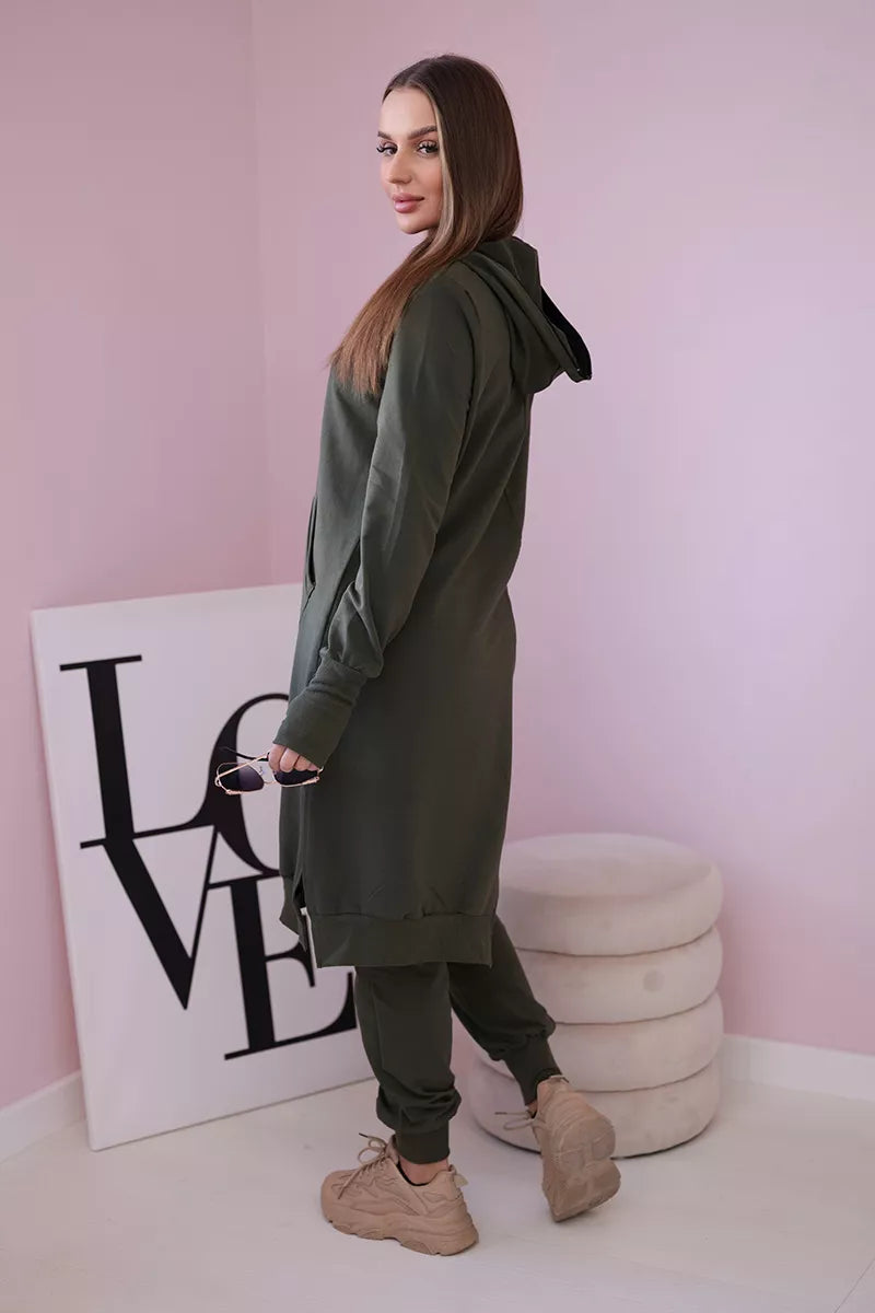 Moteriškas chaki spalvos  komplektas Donni