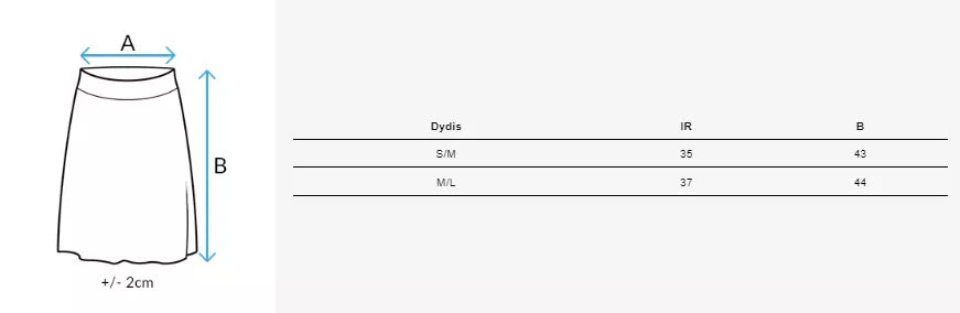 Trumpas moteriškas juodas sijonas Quilla