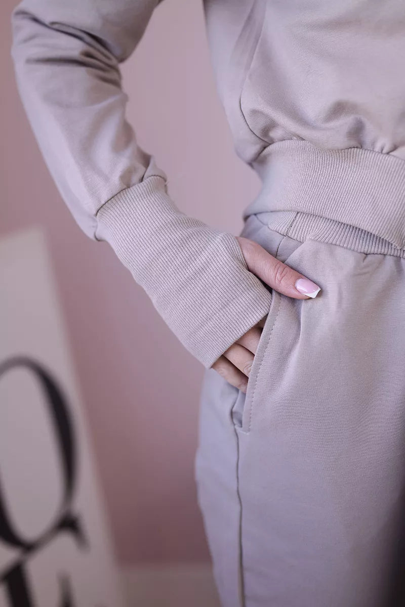 Moteriškas smėlinės spalvos  komplektas Donni